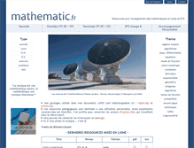 Tablet Screenshot of mathematic.fr